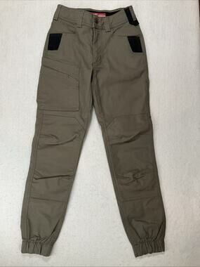 Milwaukee Gridiron Pants Womens 2 Taupe Double Knee Cargo Joggers Utility Work